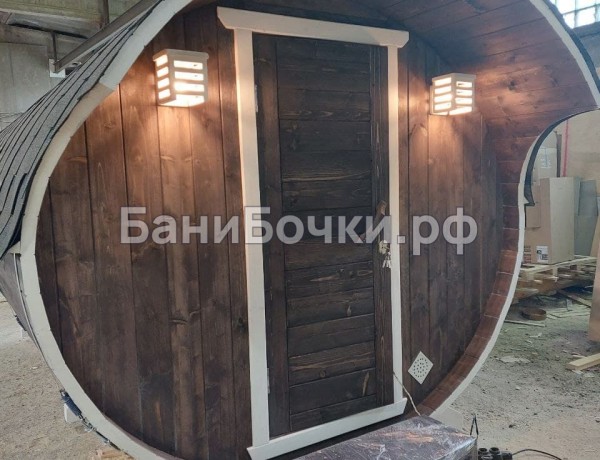Готовая баня овальной формы 4м №21082 [на продажу] фото 1