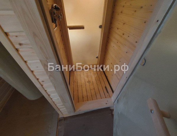 Перевозная каркасная баня 6м с душем №82184 [на продажу] фото 7