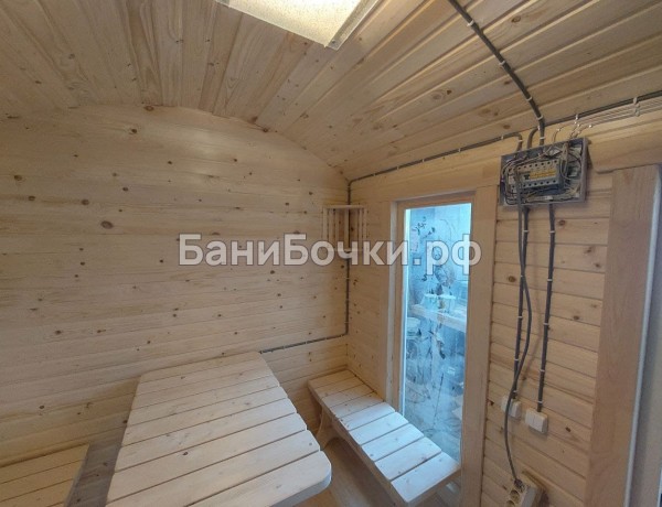 Каркасная баня «Округлая» с душем №22097 фото 7