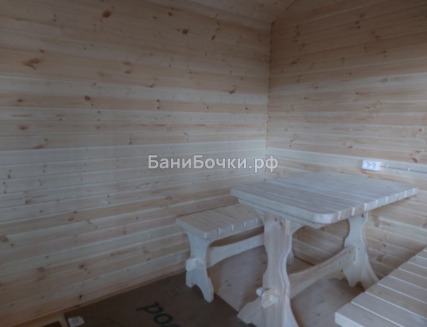 Каркасная баня «Округлая» с душем №220138 фото 3